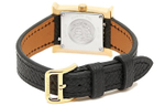 HERMES Heure H Wrist Watch Quartz Movement Genuine Leather Strap 21*17mm White Dial Women"s Watch