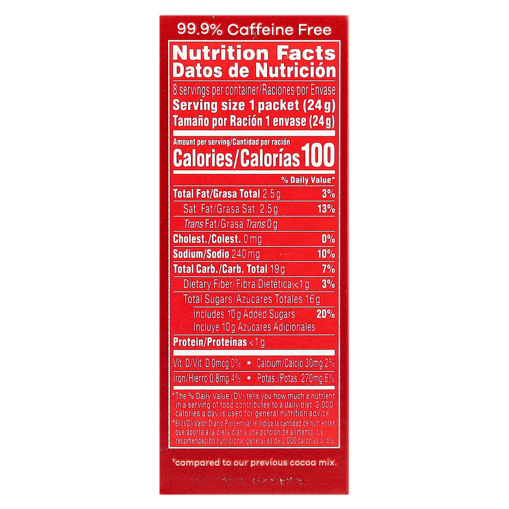 Nestle Hot Cocoa Mix, Насыщенный молочный шоколад, 8 конвертов по 24,2 г (0,85 унции)