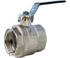 Кран шаровый с фильтром В-В 1"1/4 рычаг STOUT 32824