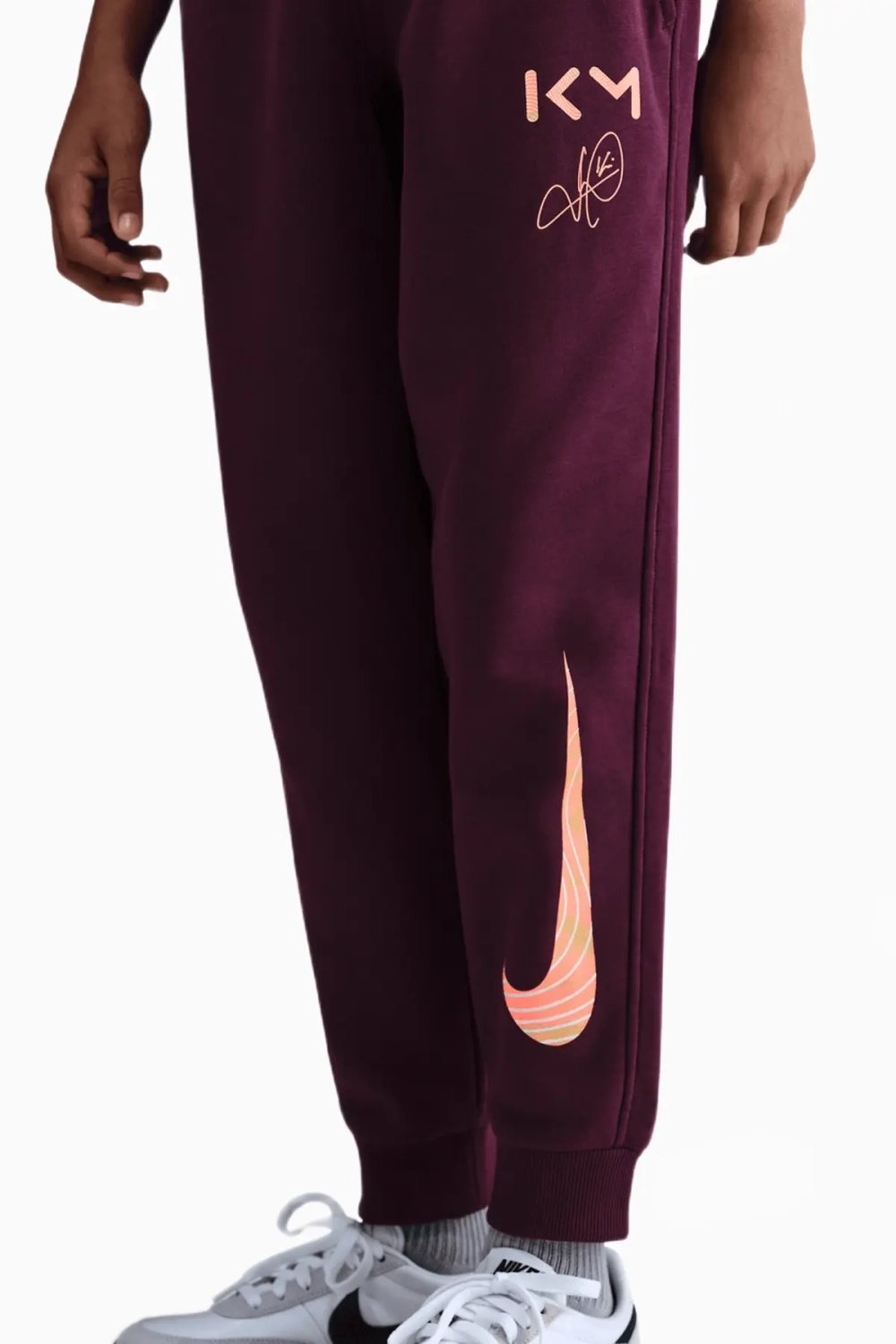 Штаны Nike Kylian Mbappé Club Fleece Junior - бордовый