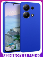 Мягкий Soft Touch чехол из силикона для XIAOMI REDMI NOTE 13 PRO 4G / POCO M6 PRO 4G с бархатной подкладкой