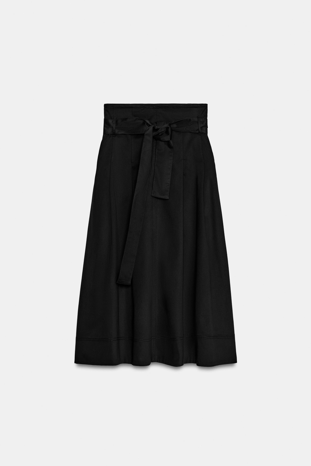 ЮБКА МИДИ С ПОЯСОМ — ZW COLLECTION — ZARA