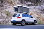 Палатка на крышу автомобиля РИФ Hard RT04-125W, корпус белый, тент серый 210х125х150