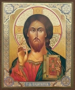 Икона "Господь Вседержитель" 10х12 на МДФ-6 (1012-1476)