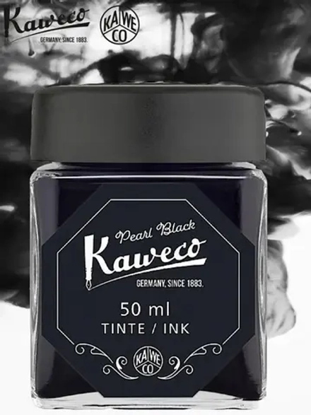 Чернила во флаконе 50 мл KAWECO Pearl Black (10002195) черный перламутровый