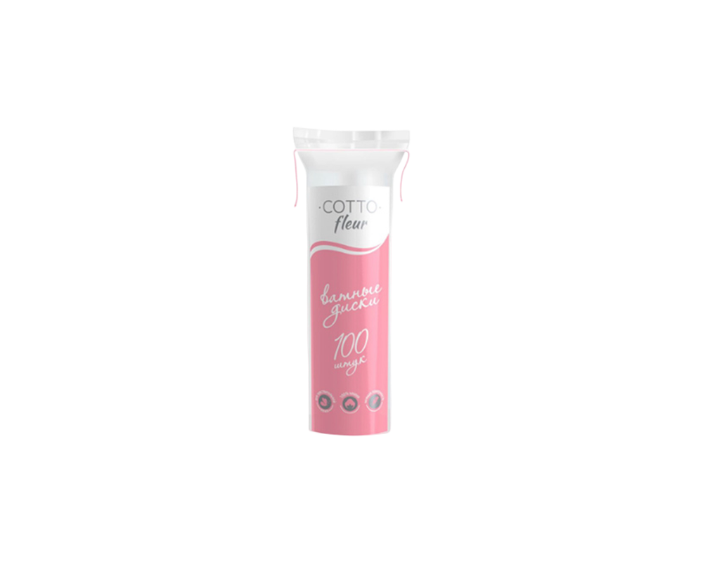 Ватные диски Cotto FLEUR  №100 35 шт