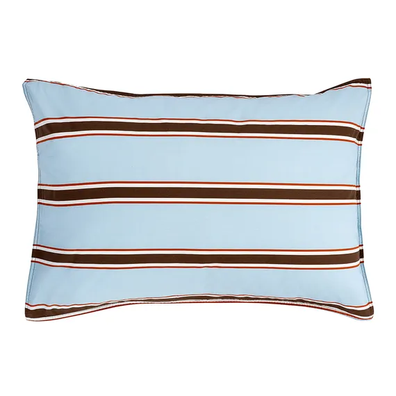 Комплект постельного белья из перкаля голубого цвета из коллекции stripes, 150х200см