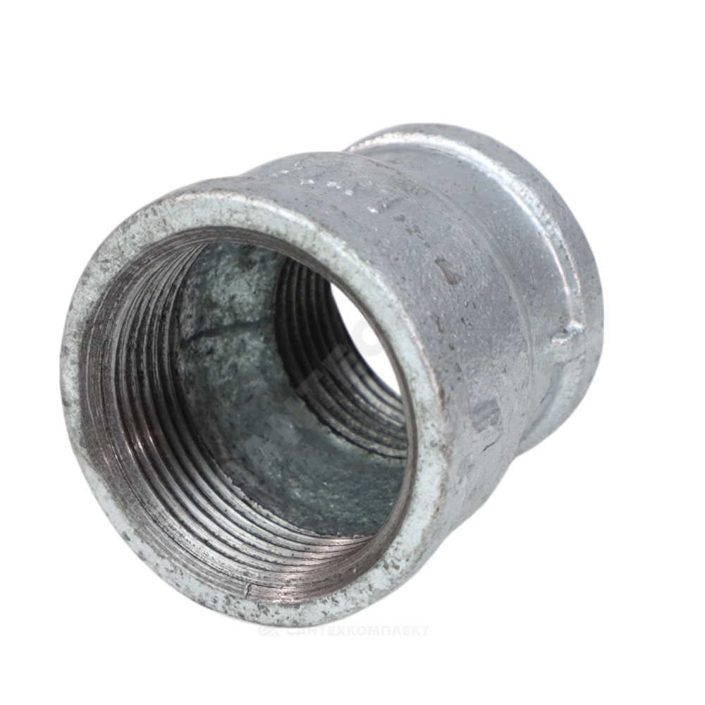 Муфта переходная чугун оц Ду 50х32 (2"х1 1/4") ВР Fittex PLUS
