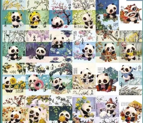 ПАНДЫ, 100% хлопок Handmade Fabrics 8