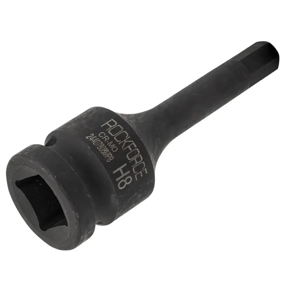 Головка-бита 6-гранная ударная 8мм,1/2'' RockForce RF-24407808MPB