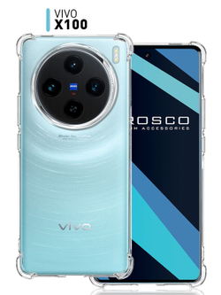 Чехол ROSCO для Vivo X100 (арт.VV-X100-HARD-TPU-TRANSPARENT )