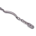 Цепочка-вешалка для одежды 105х7 мм, металл, Pewter олово, чер.никель, 2 шт, MB196