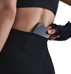 Женские леггинсы Nike One High Waist Full Length - черные/белые