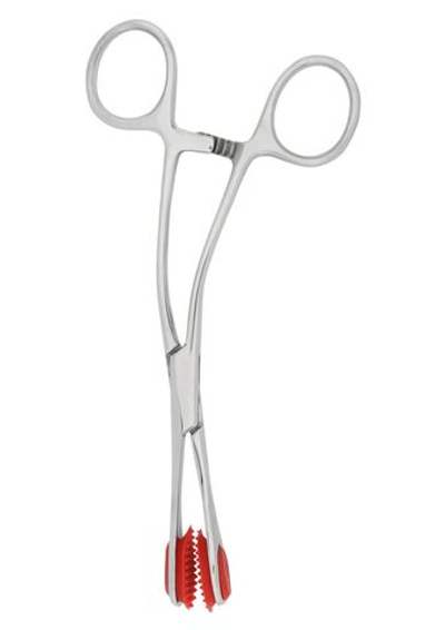 Стимулятор в виде зажима Scissor Clamp (Цвет: серебро)