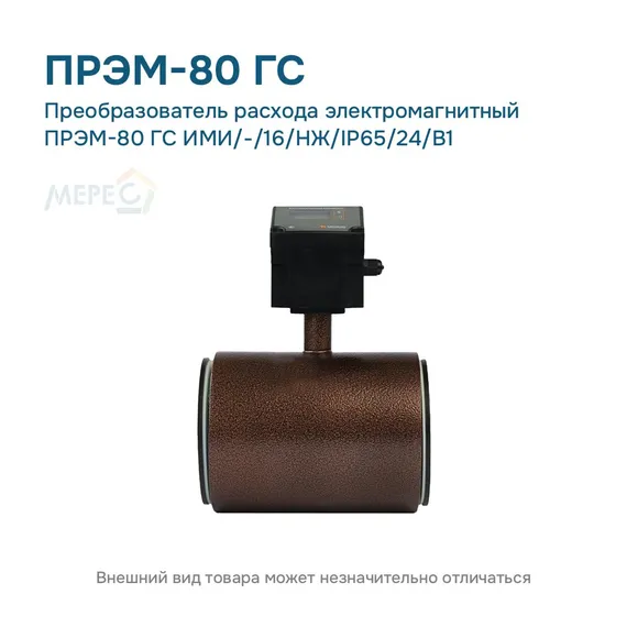 Преобразователь расхода электромагнитный ПРЭМ-80 ГС ИМИ/-/16/НЖ/IP65/24/B1