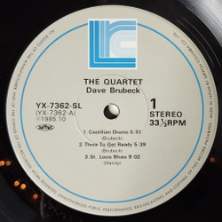 Винтажная виниловая пластинка LP Dave Brubeck The Quartet (Japan 1985) (Obi)