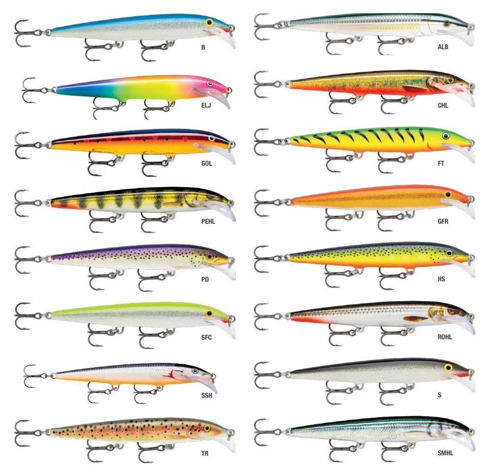 Воблер Scatter Rap Minnow 11, 11см, 6гр, цвет GOL, плавающий