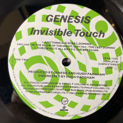 Винтажная виниловая пластинка LP Genesis Invisible Touch (Япония 1986) (Оби)