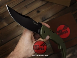 Нож Cold Steel Espada Large - зеленая рукоять, черный клинок RK-484