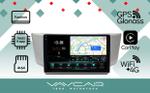 Магнитола для Toyota Harrier XU30 2003-2013, Lexus RX 2003-2009 (монохром, рамка вниз) - Vaycar VA37-0300-2K на Android 13, Быстрая, 2K QLED 9,5", CarPlay, 4G SIM-слот