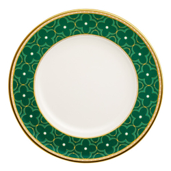 Тарелка акцентная 24.5см Noritake Трефолио зеленая