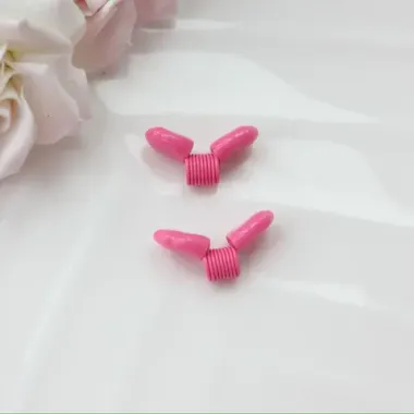 Пружина-стоппер 22 мм (Bead Stopper), цвет розовый, 2 штуки, И010