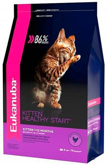 Eukanuba Kitten Healthy Start Домашняя птица для котят 400 г