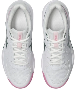 Женские кроссовки для padel Asics Gel-Dedicate 9 Padel - white/jewel green