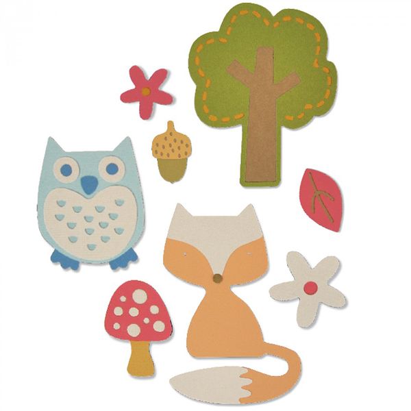 Набор ножей для вырубки Sizzix® Thinlits™ Die Set 12PK Woodland by My Life Handmade