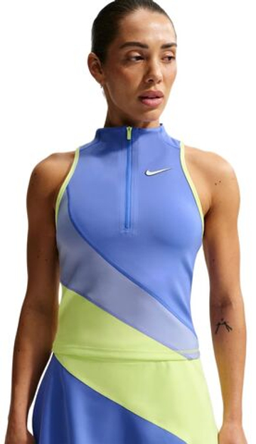 Топ теннисный Nike Court Slam Tank - sapphire/light thistle/light lemon twist/white