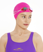 Шапочка для плавания Diva Pink, силикон, подростковый, для длинных волос
