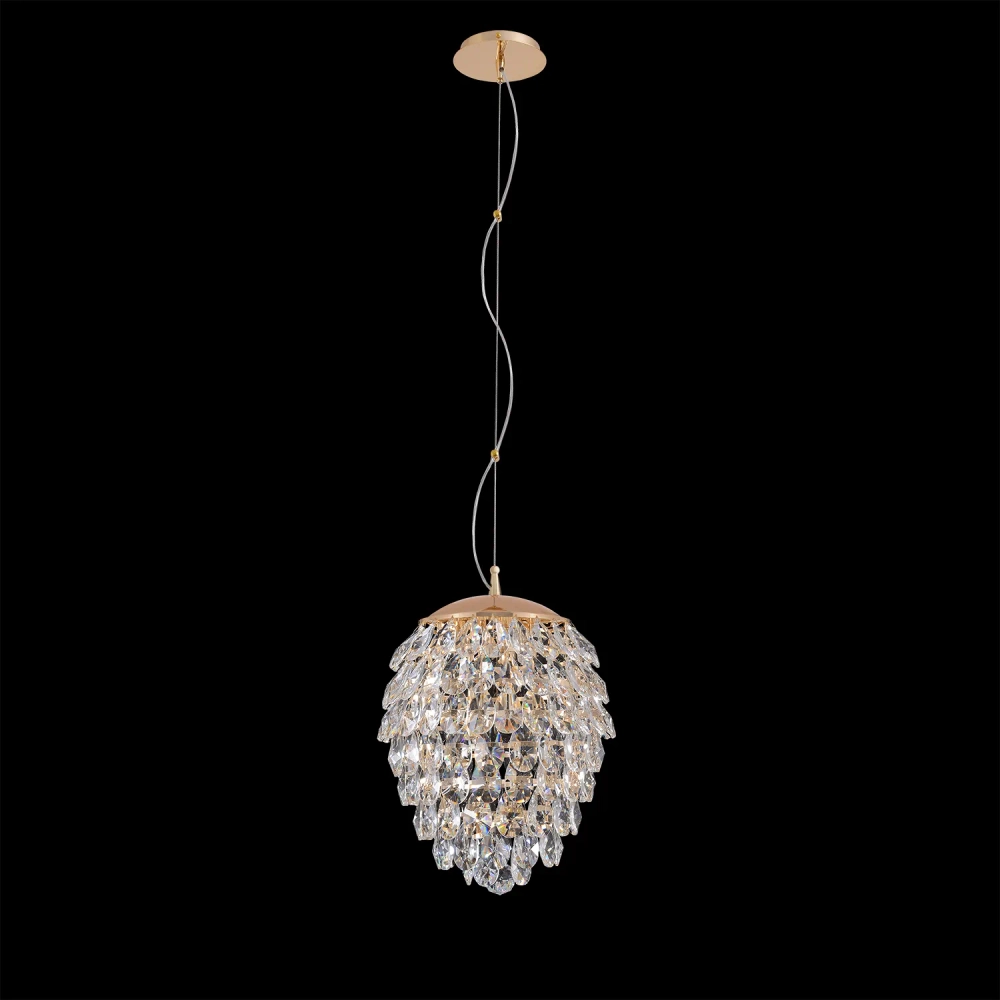 Светильник подвесной Crystal Lux CHARME SP6 GOLD/TRANSPARENT