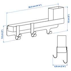 IKEA ALTARLIDEN  (ИКЕА АЛТАРЛИДЕН)  -  Вешалка - с контейнером/белая