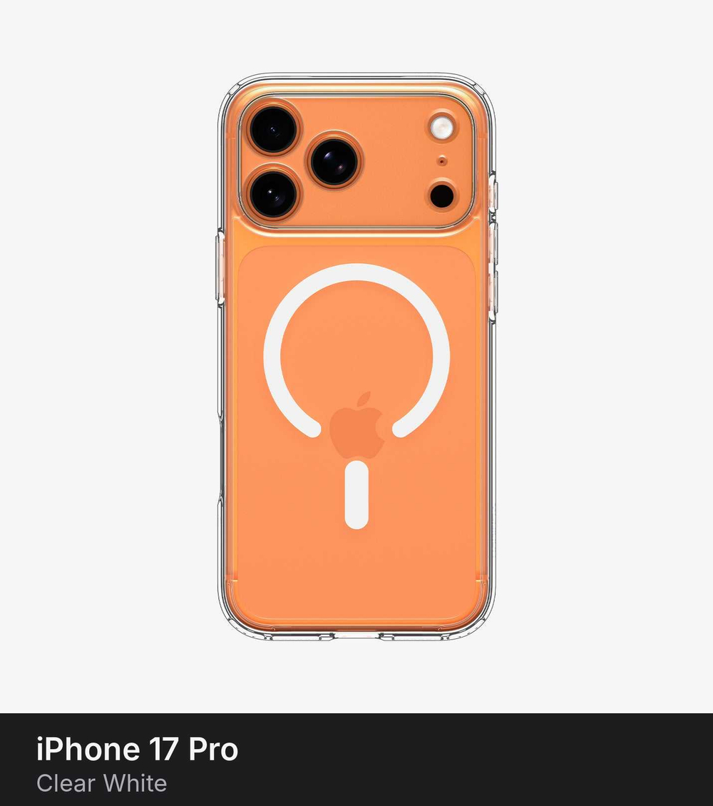 Чехол Spigen Ultra Hybrid MagSafe для iPhone 17 Pro Clear White