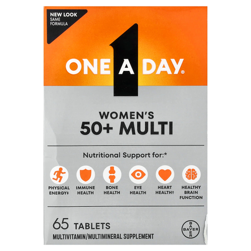 One-A-Day, мультивитамины для женщин старше 50 лет, 65 таблеток