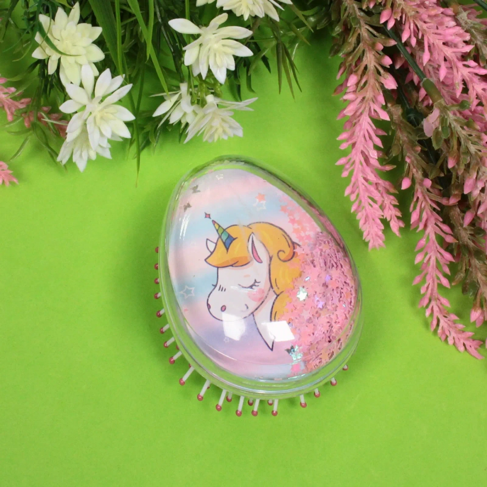 Расческа массажная детская «Perfection - Единорожек Оскар», 6*9 см (коробка PVC)