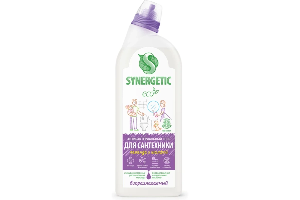 Synergetic гель для сантехники лаванда и шалфей 0,7л