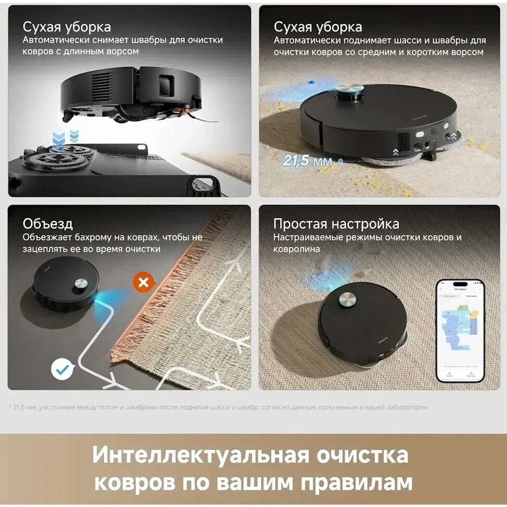 Робот-пылесос Dreame X60 Master (RLX88DE) Black