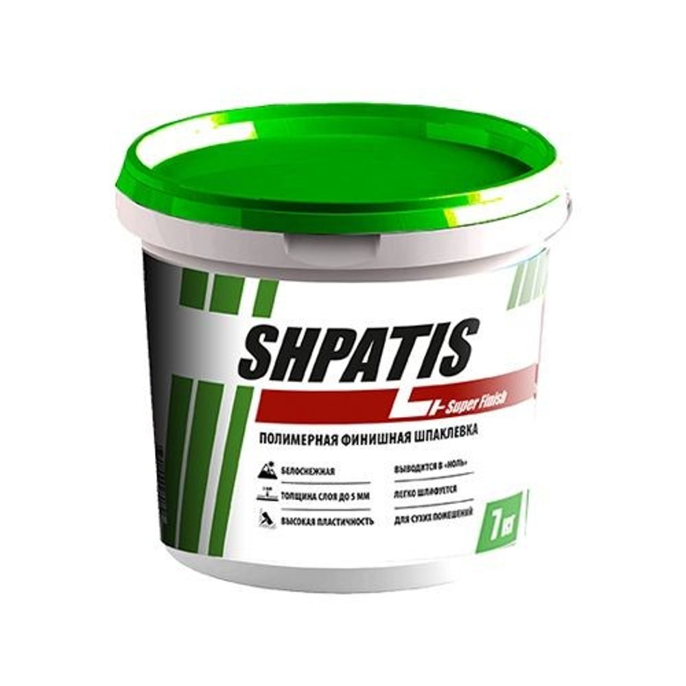 Шпатлевка латексная SHPATIS SuperFinish 18кг ведро (И) Шпатлевка латексная SHPATIS SuperFinish 18кг ведро (И)
