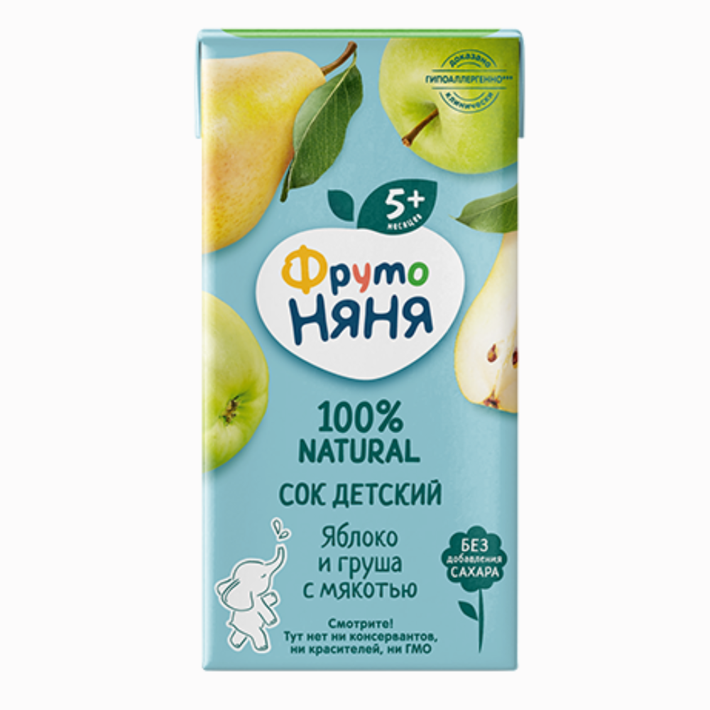 Сок Фруто Няня груша осветлённый 0,2 л