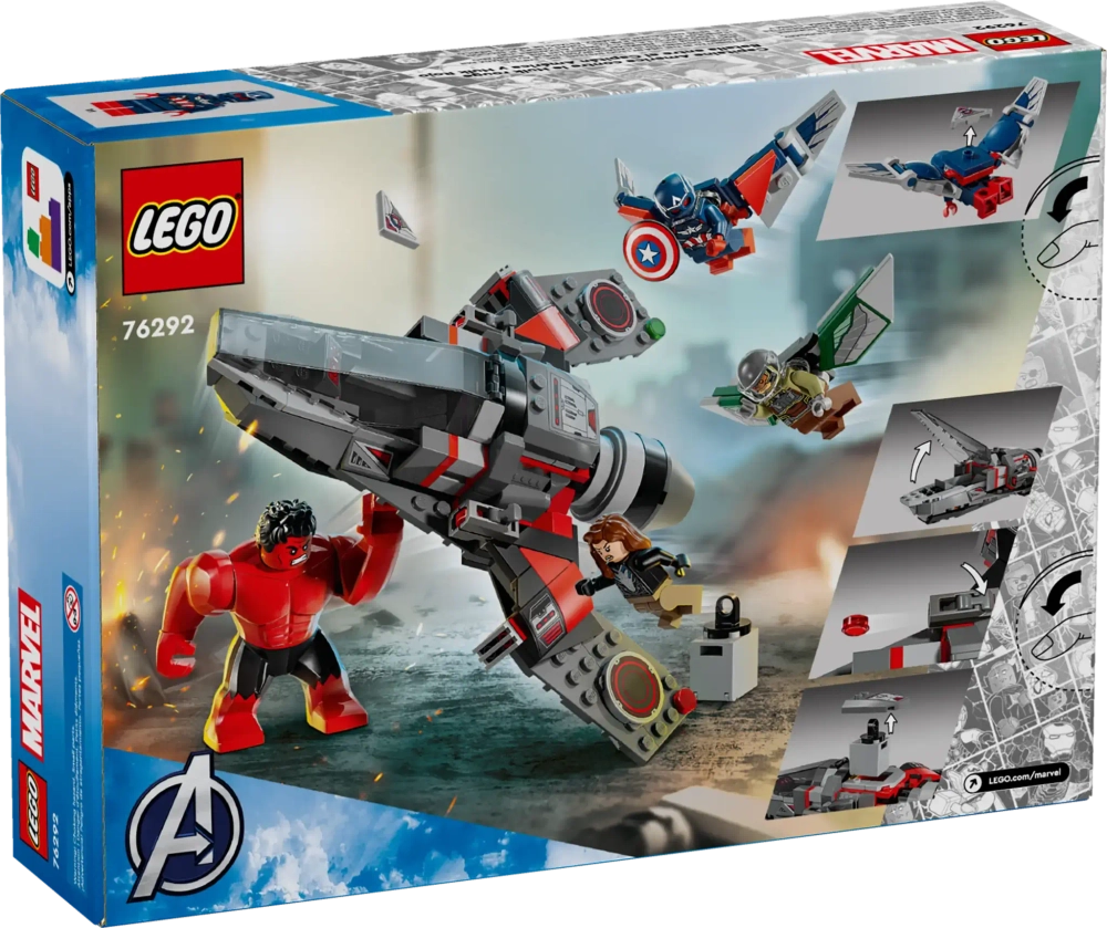 Конструктор LEGO Marvel 76292 Капитан Америка против: Битва Красного Халка