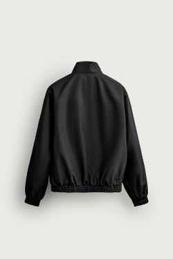 ZARA ЛЕГКАЯ ТЕХНИЧЕСКАЯ КУРТКА WATER REPELLENT, ЧЕРНЫЙ