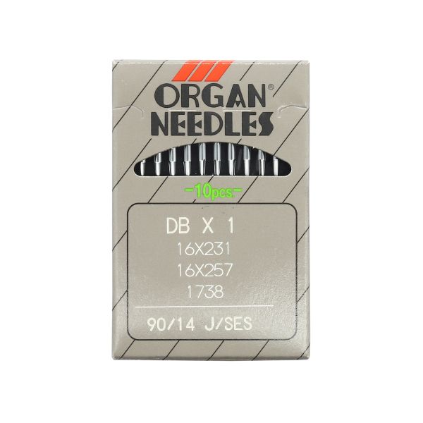 Иглы для промышленных швейных машин DBx1, №90 J (SES), 10 шт, Organ