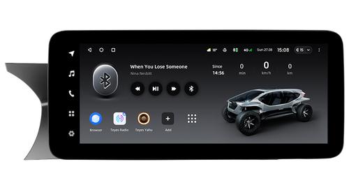 Магнитола для Mercedes-Benz C-класс W204 2011-2014 NTG 4.5/4.7 (рамка 9) - Teyes LUX ONE ROUND монитор 12.3" 2K QLED на Android 10, Быстрая, CarPlay, 4G SIM-слот