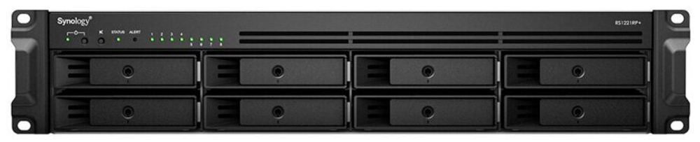 Сетевое хранилище Synology RackStation RS1221RP+ (2U 8x3.5/2.5" HDD, 4-core 2.2 GHz, 4 GB DDR4 ECC SODIMM)