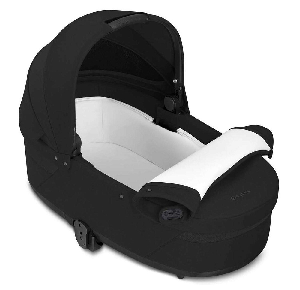 Коляска Cybex Balios S Lux BLK 2025 Aton B2 i-Size Volcano Black 3 в 1 Moon Black с дождевиками