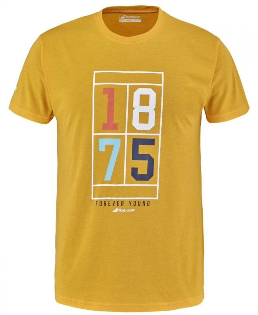 Теннисная футболка Babolat Exercise Vintage Tee Men - saffron heather