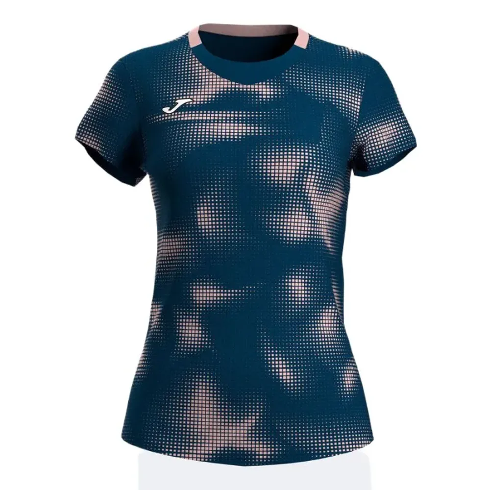 Женская теннисная футболка Joma Smash Short-Sleeve - blue navy