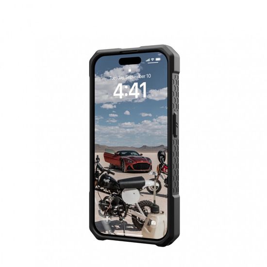 Чехол с поддержкой MAGSAFE Uag Monarch Pro для iPhone 15 Pro MAX 6.7", цвет карбон (Carbon Fiber)