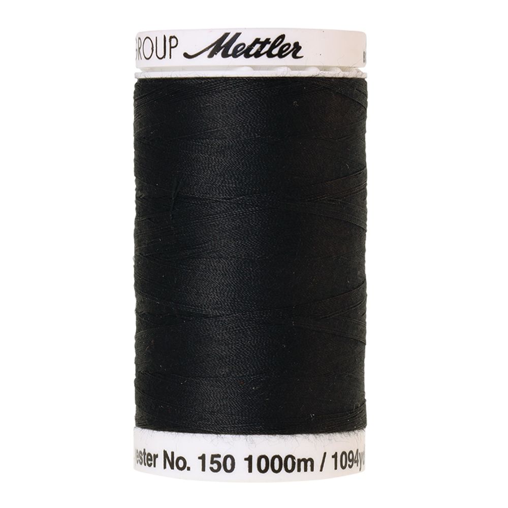 Нитки для тонких тканей Mettler Bobbinette (1000 м), 5 кат. | цв. 4000 черный